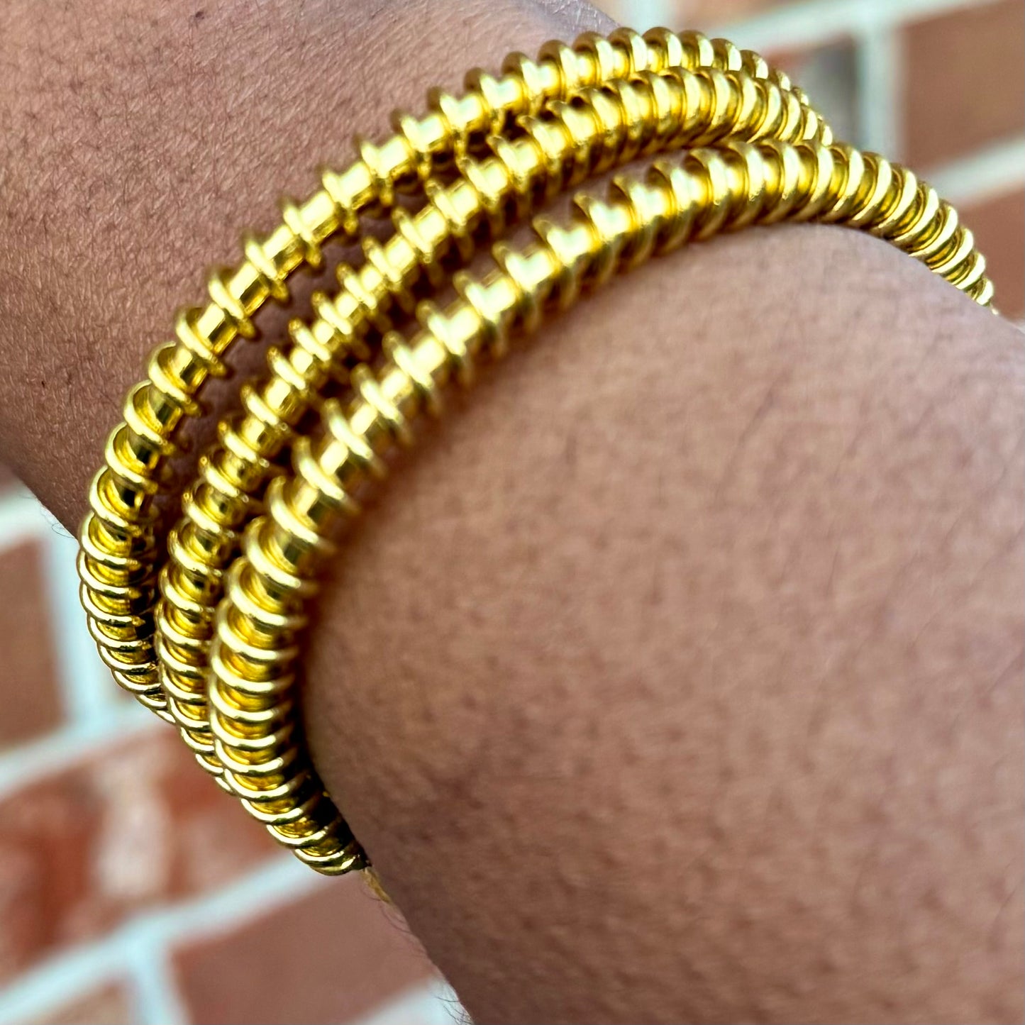 Stone & Brass Cuffs